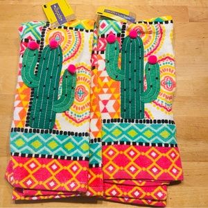 Plant Lover Cactus Succulent Kitchen Towel Tea Towel Set NWT New never used